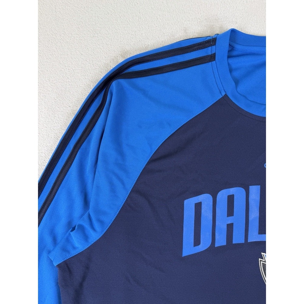 Adidas Dallas Mavericks NBA Long Sleeve Performance Shirt XL Blue Basketball - Picture 4 of 16